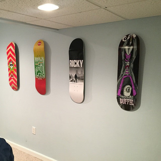 Skateboard Deck Display | Floating Mount