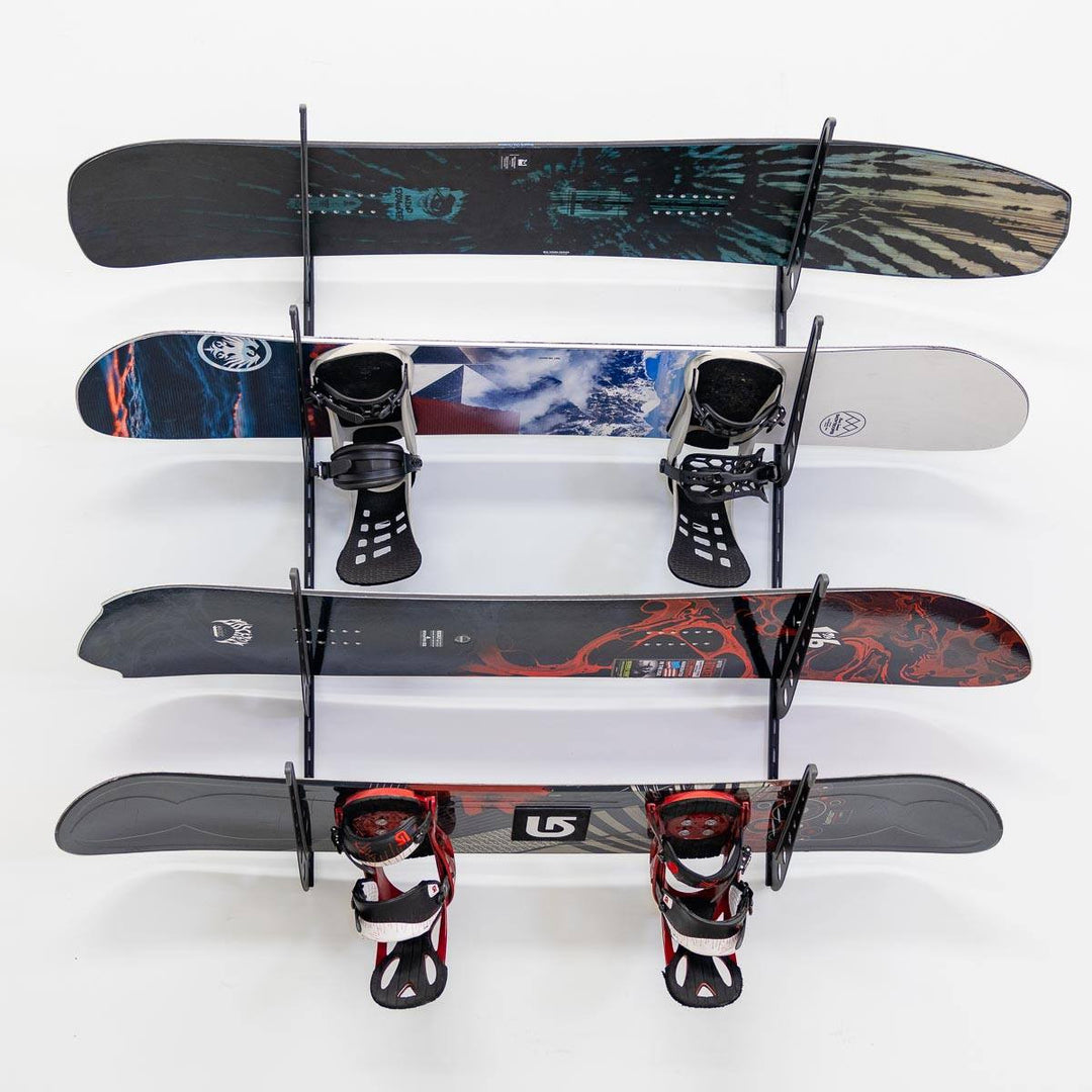 4 snowboard wall rack