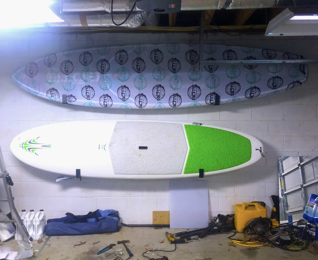 garage wall storage for paddleboards