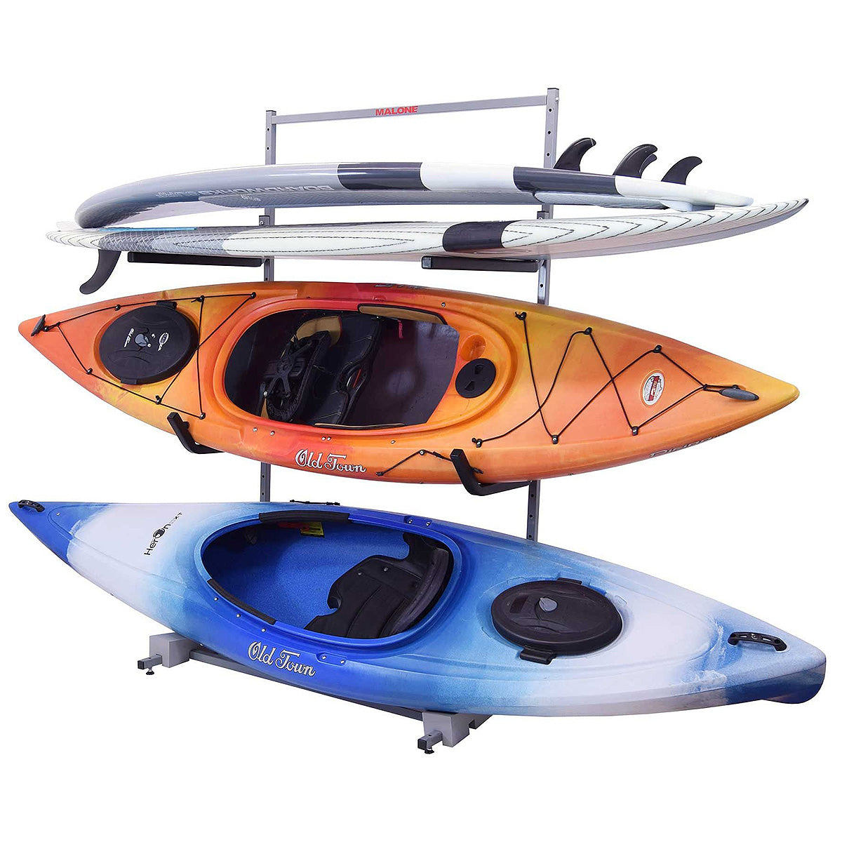 2-Kayak & 2-SUP Storage  Freestanding Floor Rack – StoreYourBoard
