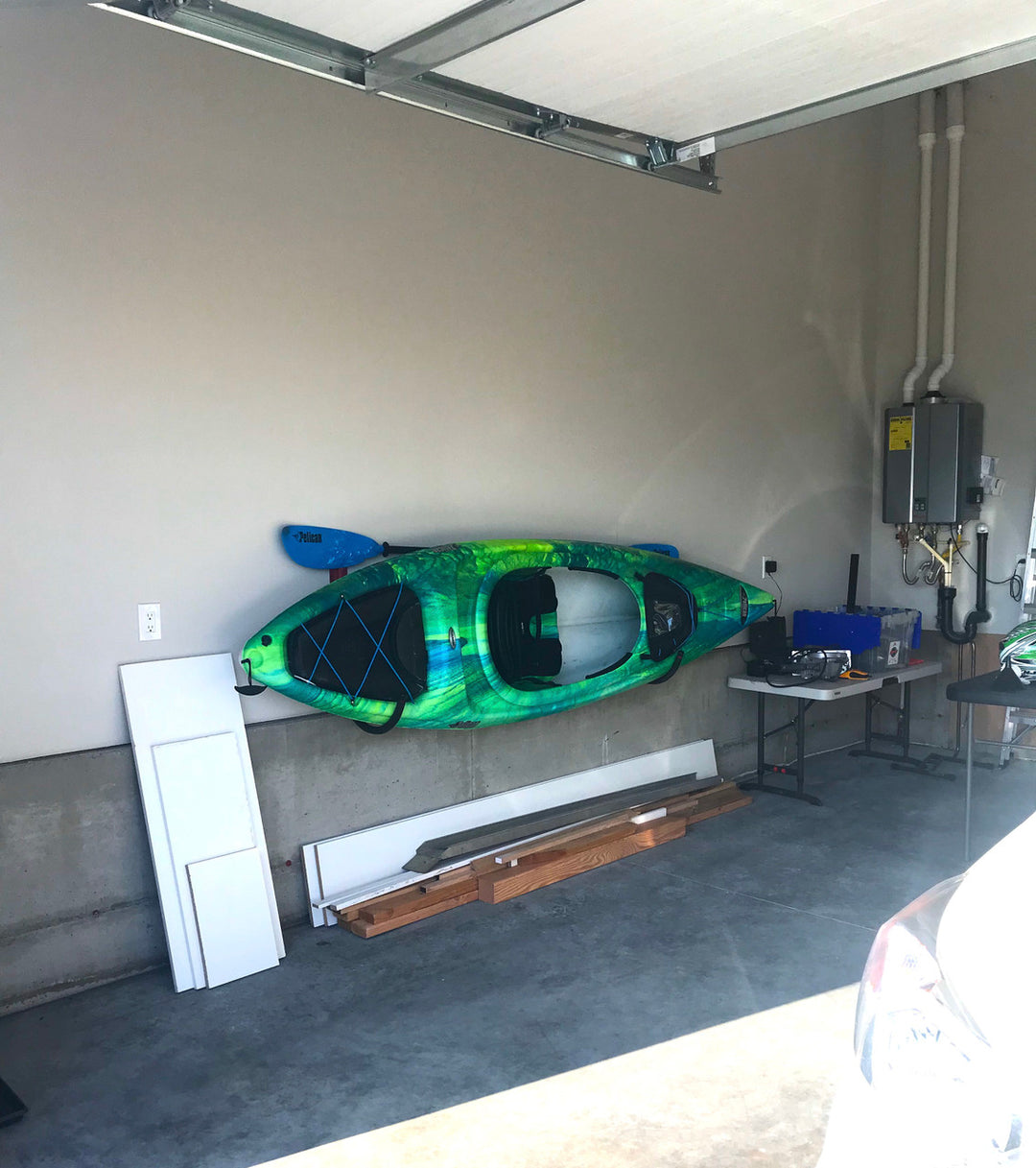 kayak garage storage