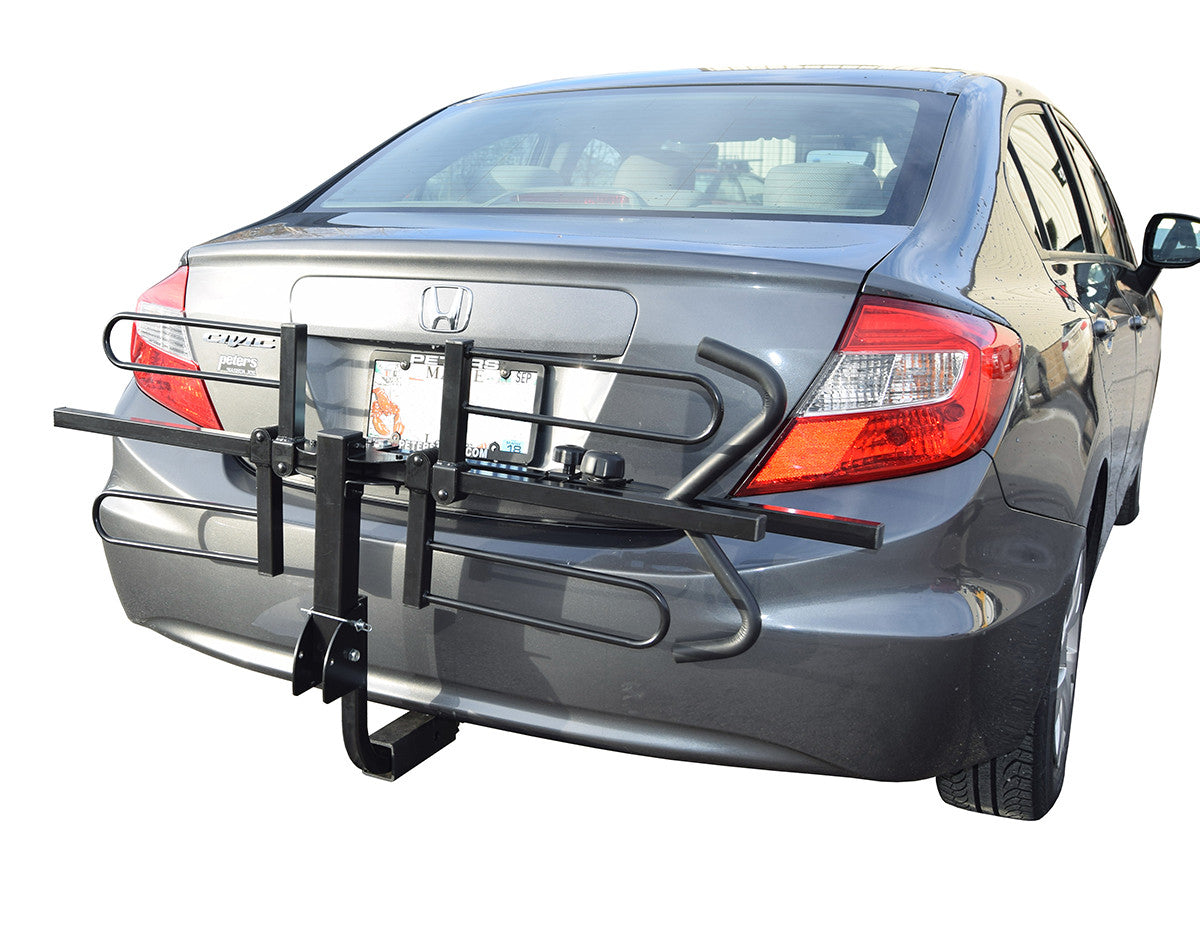 folding hitch mount for cars and trucks