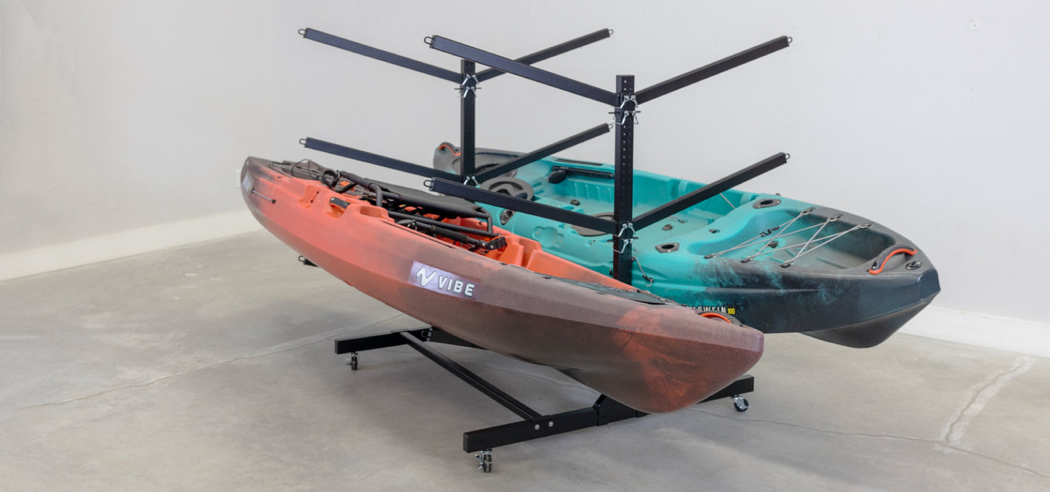 Rolling Kayak Storage Rack