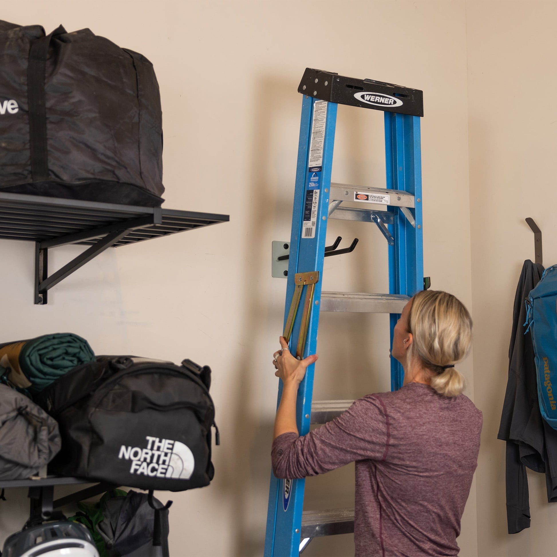 garage ladder storage hook