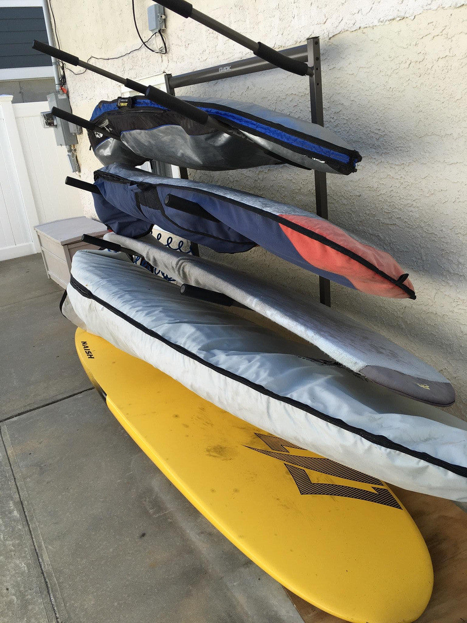 display rack for sups and surfboards