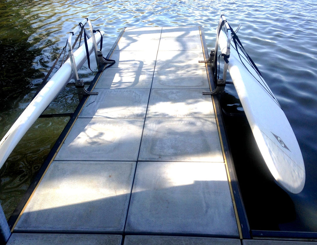 outdoor dock paddleboard storage