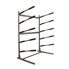 freestanding surfboard rack that holds 5 surfboards