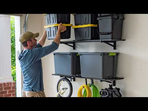 garage wall shelves
