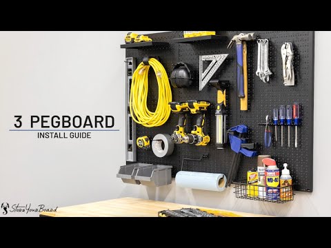 4.25' Steel PRO Pegboard | 23 Attachments | Magnetic Tool Bar