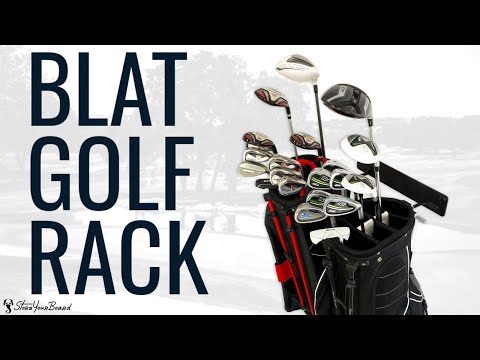 BLAT Golf 2 Bag Wall Rack | Garage & Home Organizer | Heavy-Duty Equipment Storage