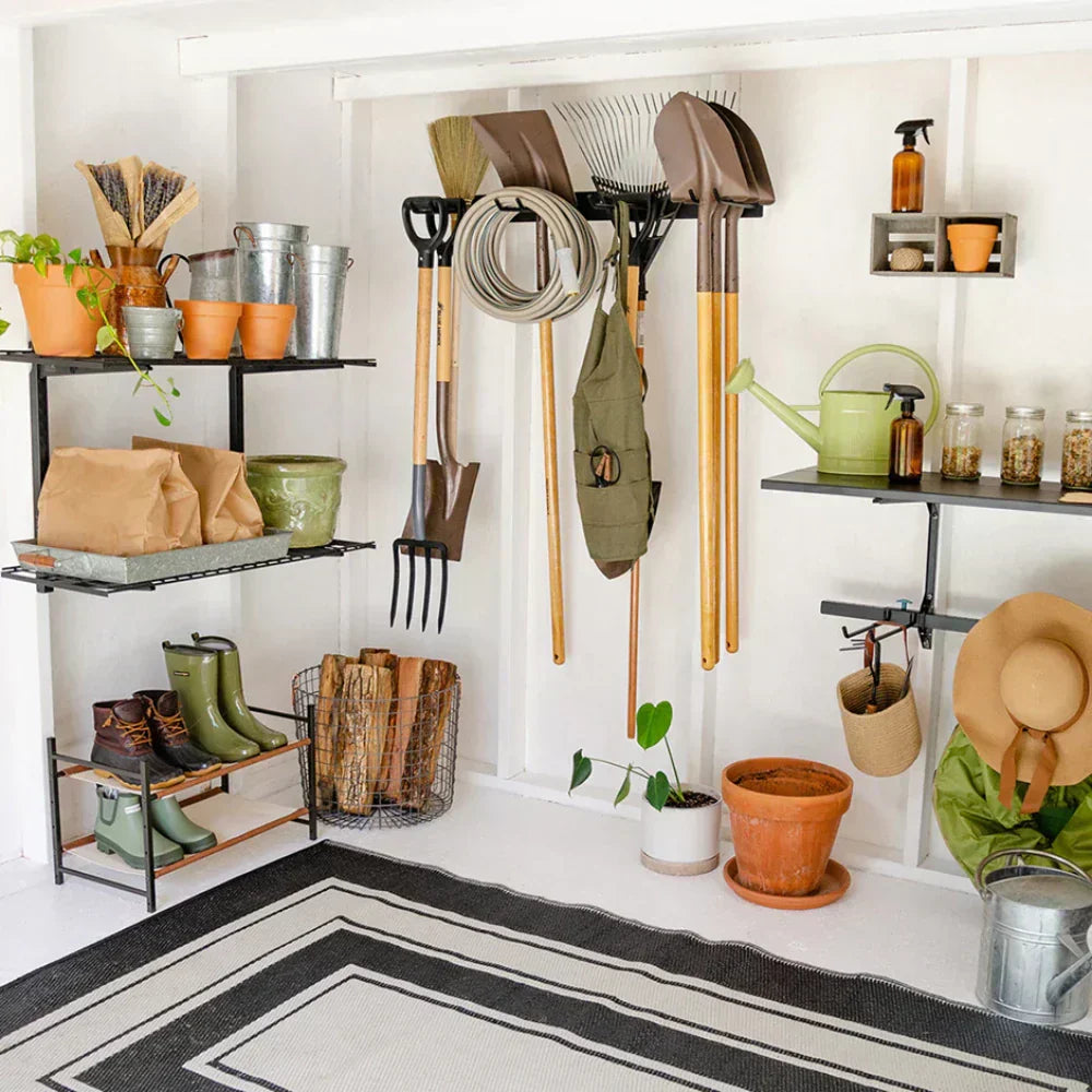 9 Space-Saving Rake & Shovel Storage Ideas – StoreYourBoard
