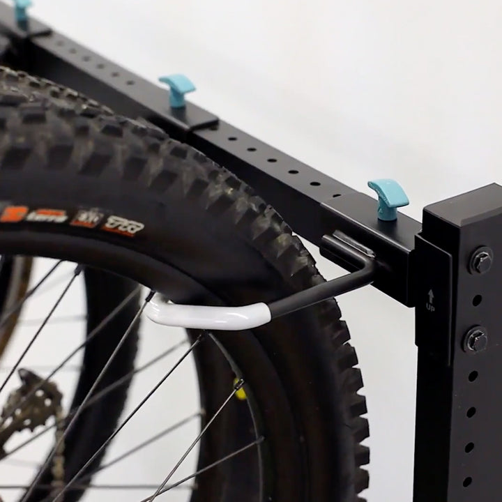 freestanding bike storage adjustable hook