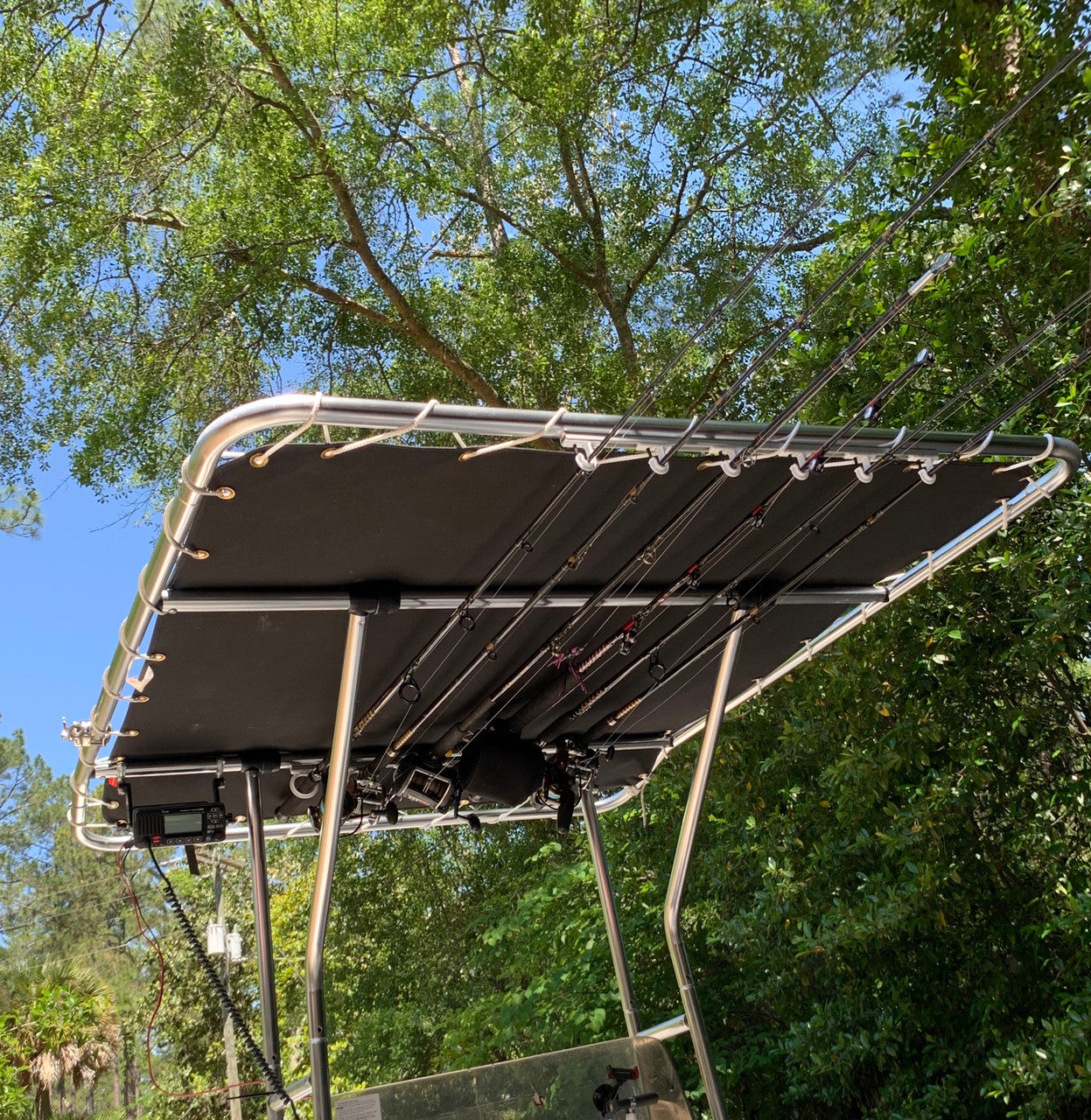 best boat canopy fishing rack