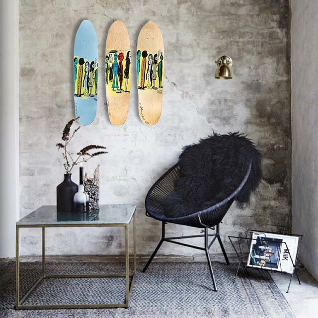 Skateboard Deck Display | Floating Mount