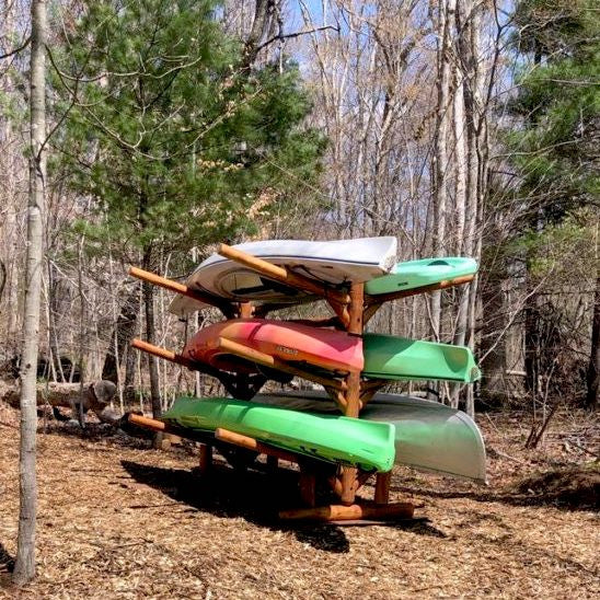 Outdoor Kayak Log Racks | SUP, Paddle Board and Kayak Storage Canyon Brown | StoreYourBoard