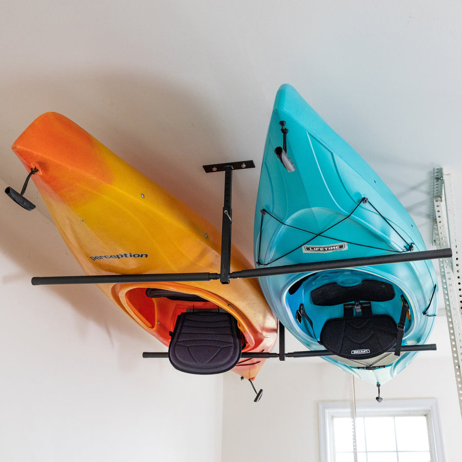 StoreYourBoard Kayak Ceiling Storage, Rack, Adjustable Heavy Duty Garage  Organizer Mount