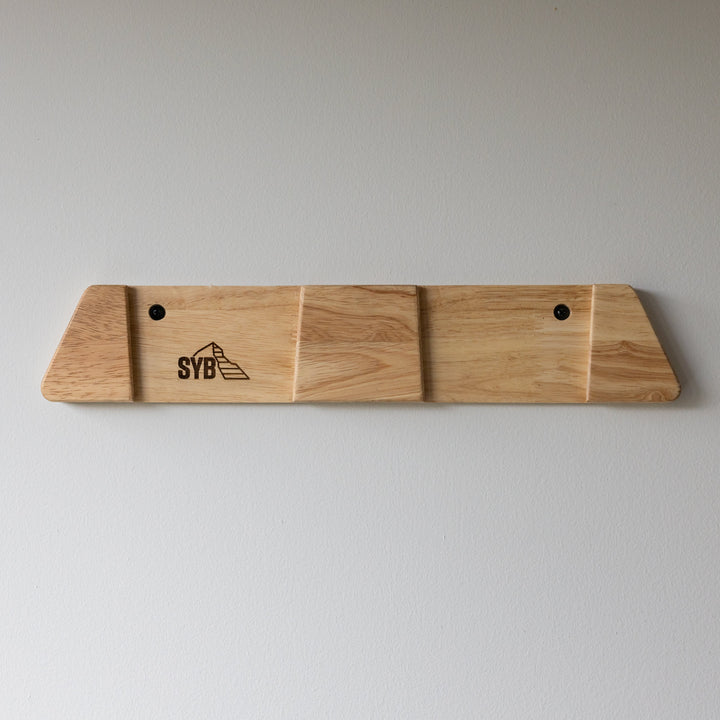 Minimalist Wood Ski Display Rack | Wall Mount
