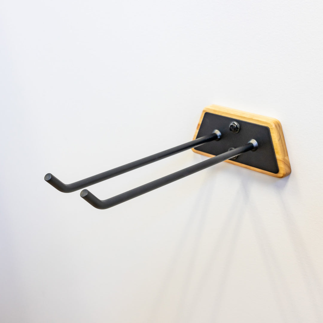 BLAT Tool Max Single Wood Racks | 2 Pack | Garden Tool Wall Hooks