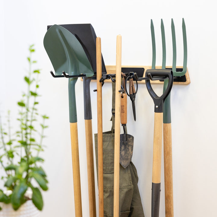 BLAT Tool Wood Storage Rack | Garden Tool Organizer
