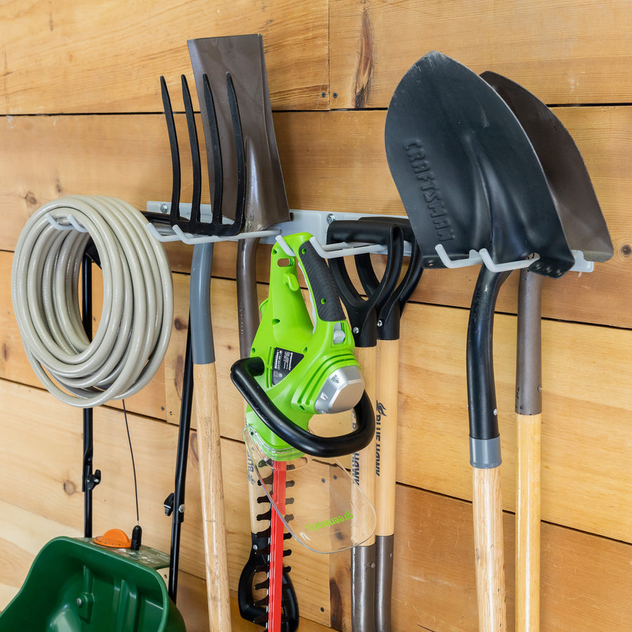 Garden Yard Tool Storage Racks  Hang shovels, rakes, brooms, hoses, power  equipment and more – StoreYourBoard
