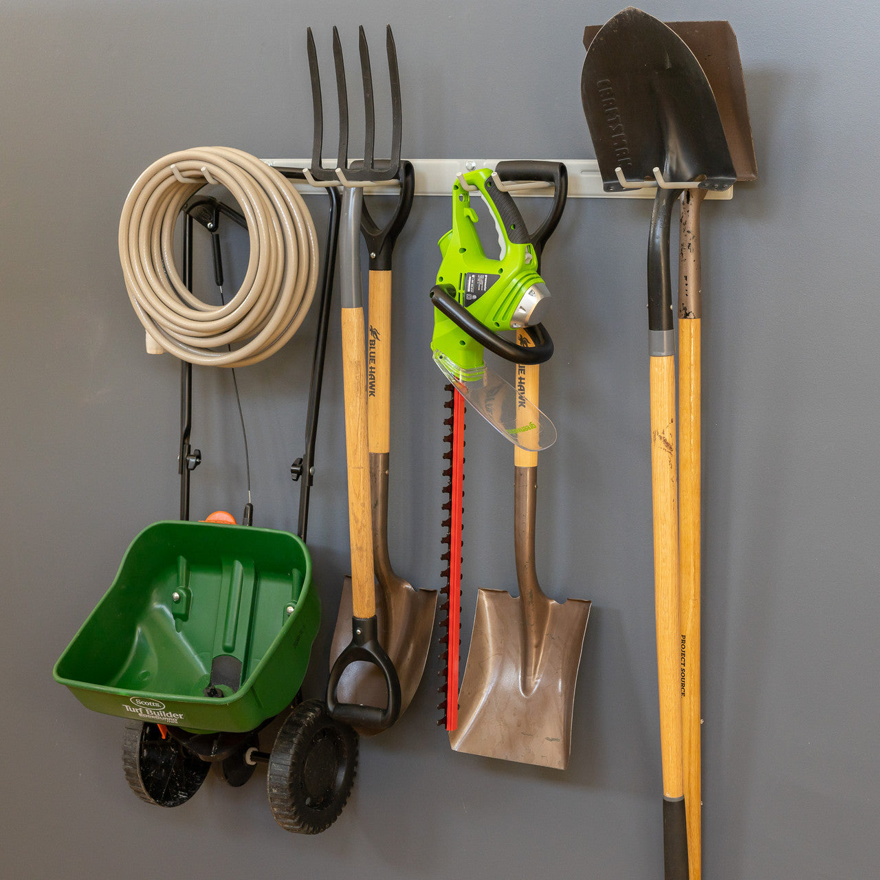 2 Pack Shovel Holder Wall Mount - Lawn Tool Organizer Garage - Wall ...