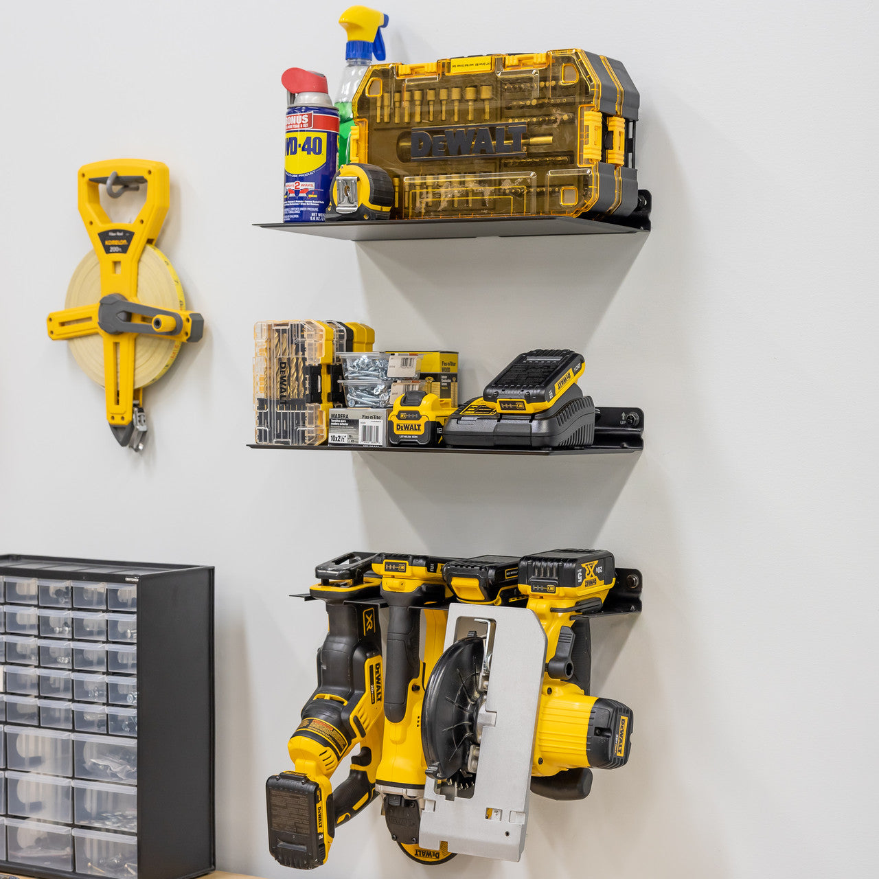 Power Tool Organizer Double Shelf | Garage Wall Storage – StoreYourBoard