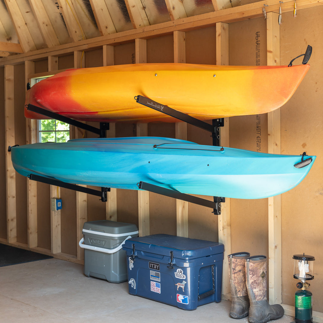 2 kayak wall mount