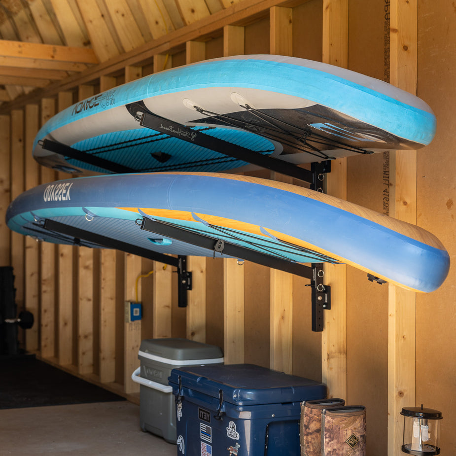 Kona Wall Mounted Surfboard & SUP Rack, Paddleboard Garage Storage ...