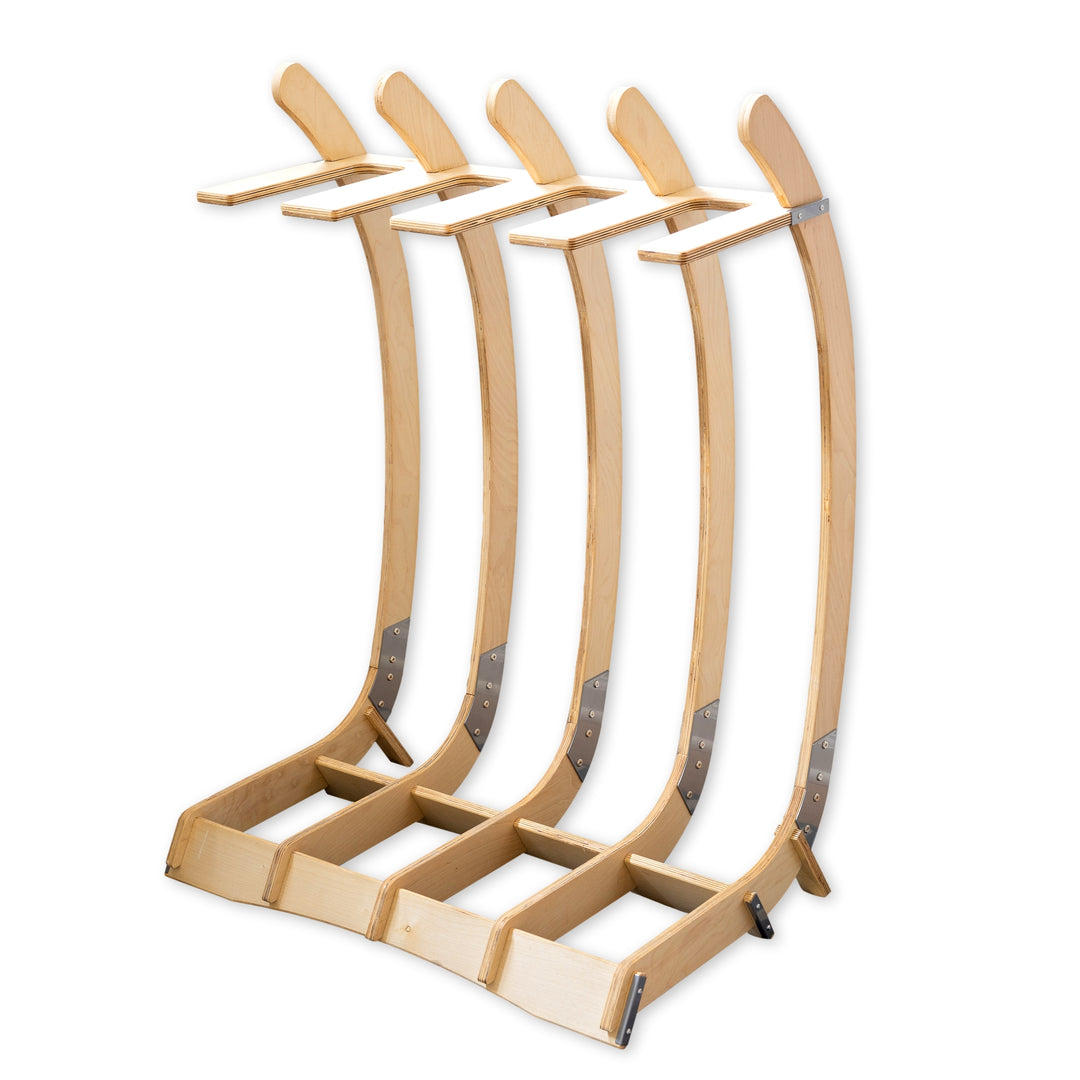 Freestanding Surf Rack | Wooden Surfboard Display Stand – StoreYourBoard