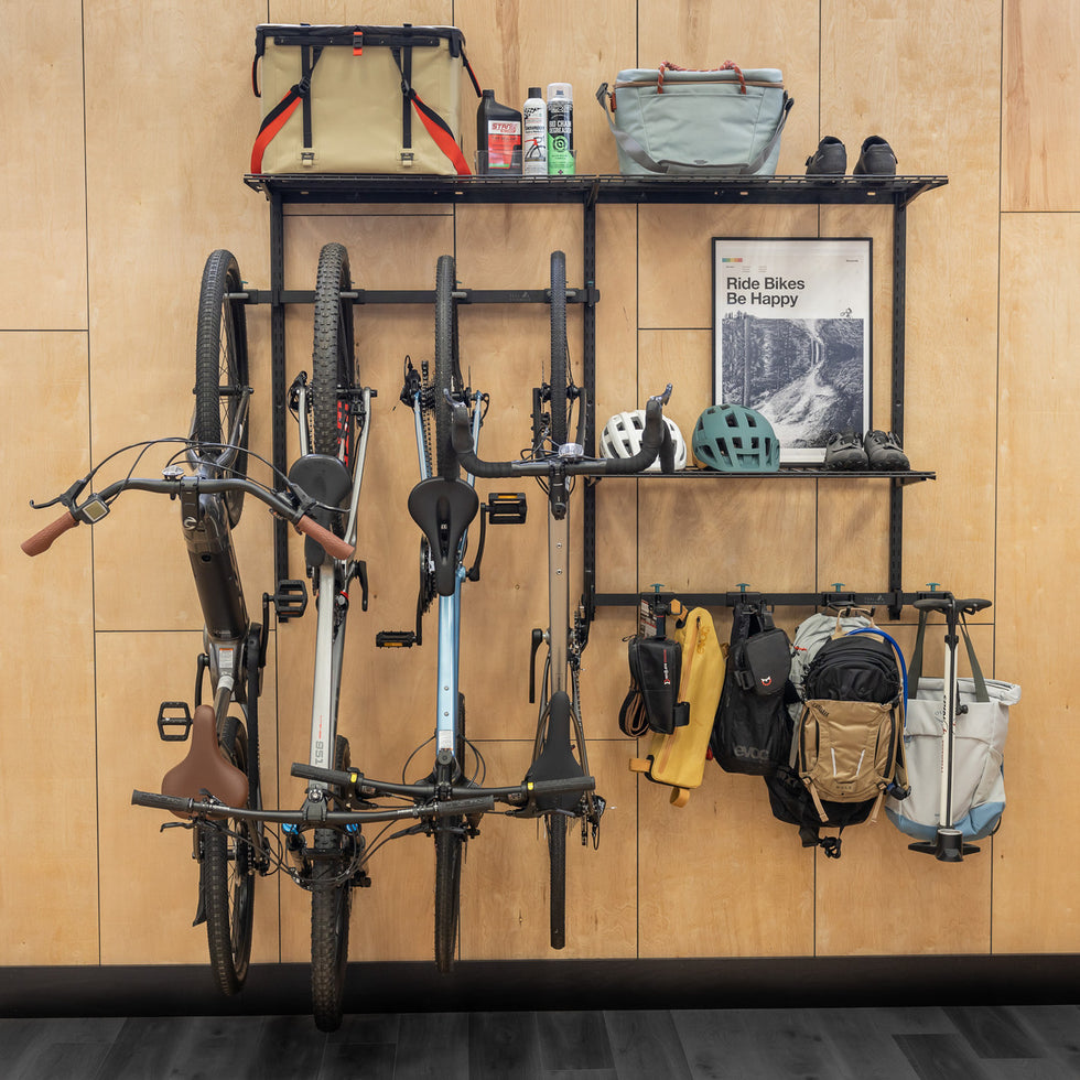 Bike Storage System | Wall Mounted Organization Solution for bikes ...
