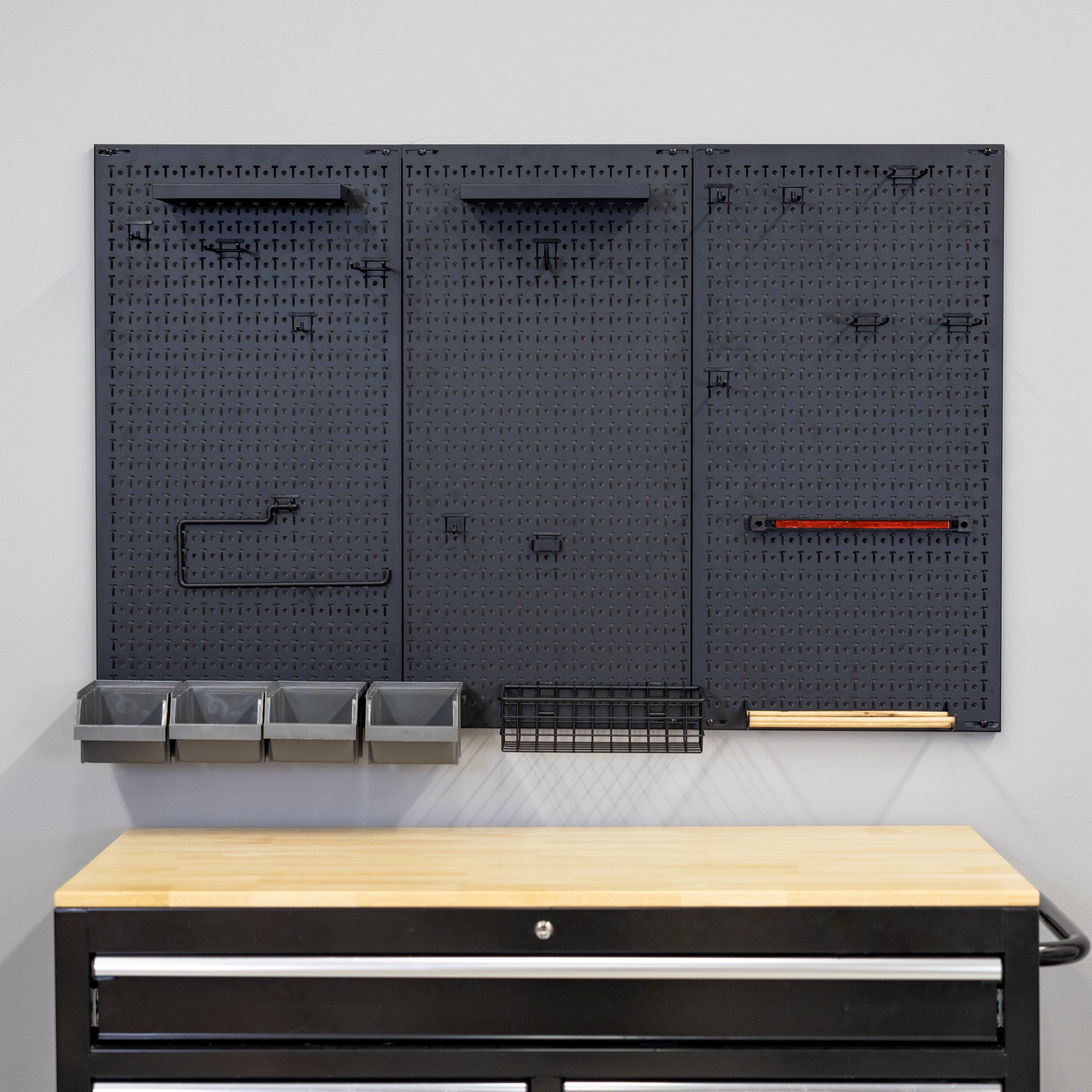 51" x 32" Pristine PRO Pegboard | 23 Attachments