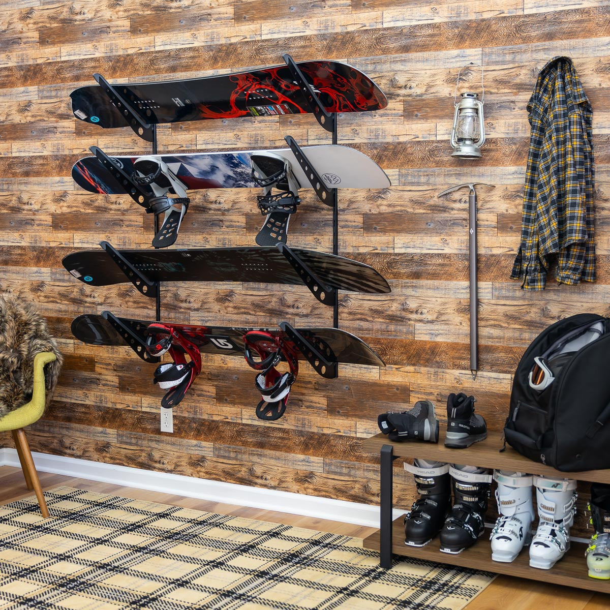 snowboard wall display #color_black