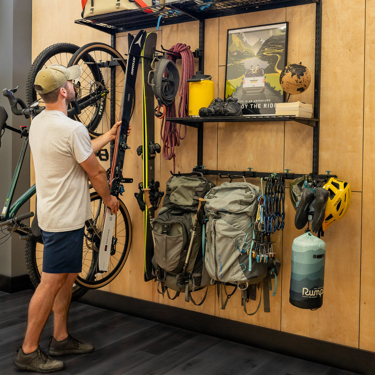 Adjustable Storage Wall Racks G-Adventure Pro | Adjustable Wall Storage System | Holds 500 lbs ...