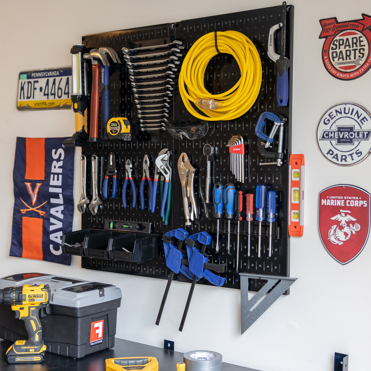 Wall tool holder discount board