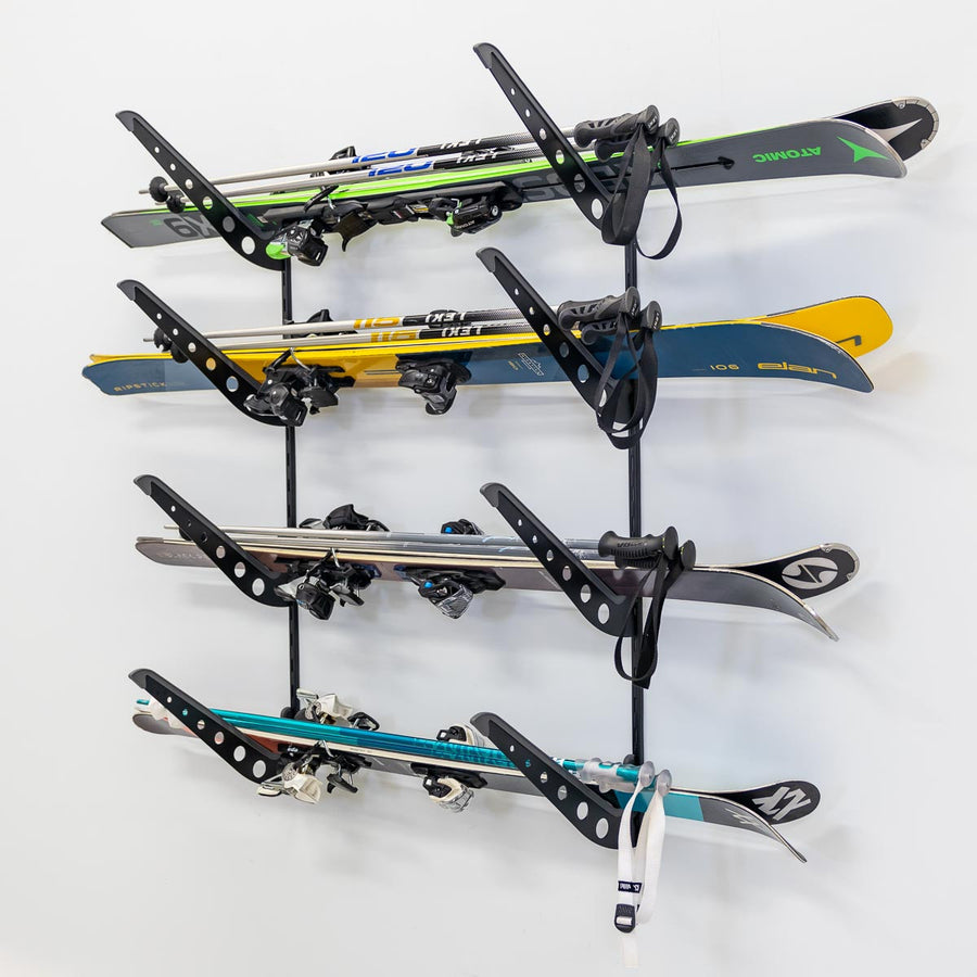 ski wall storage rack #color_black