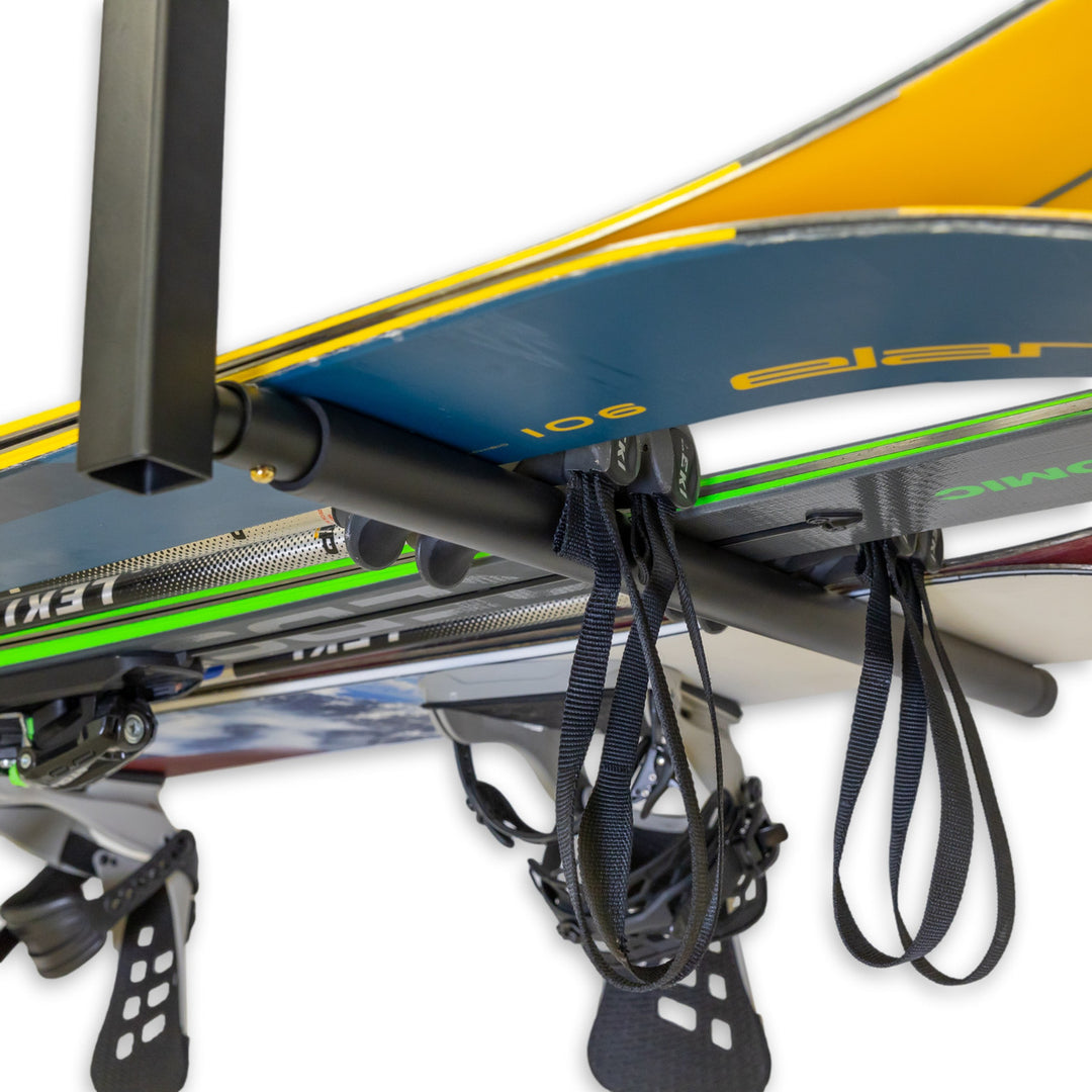 Snowboard Ceiling Rack Adjustable Ski & Snowboard Ceiling Rack | Hi-Port Single – StoreYourBoard