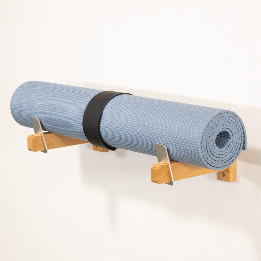 yoga mat wall holder