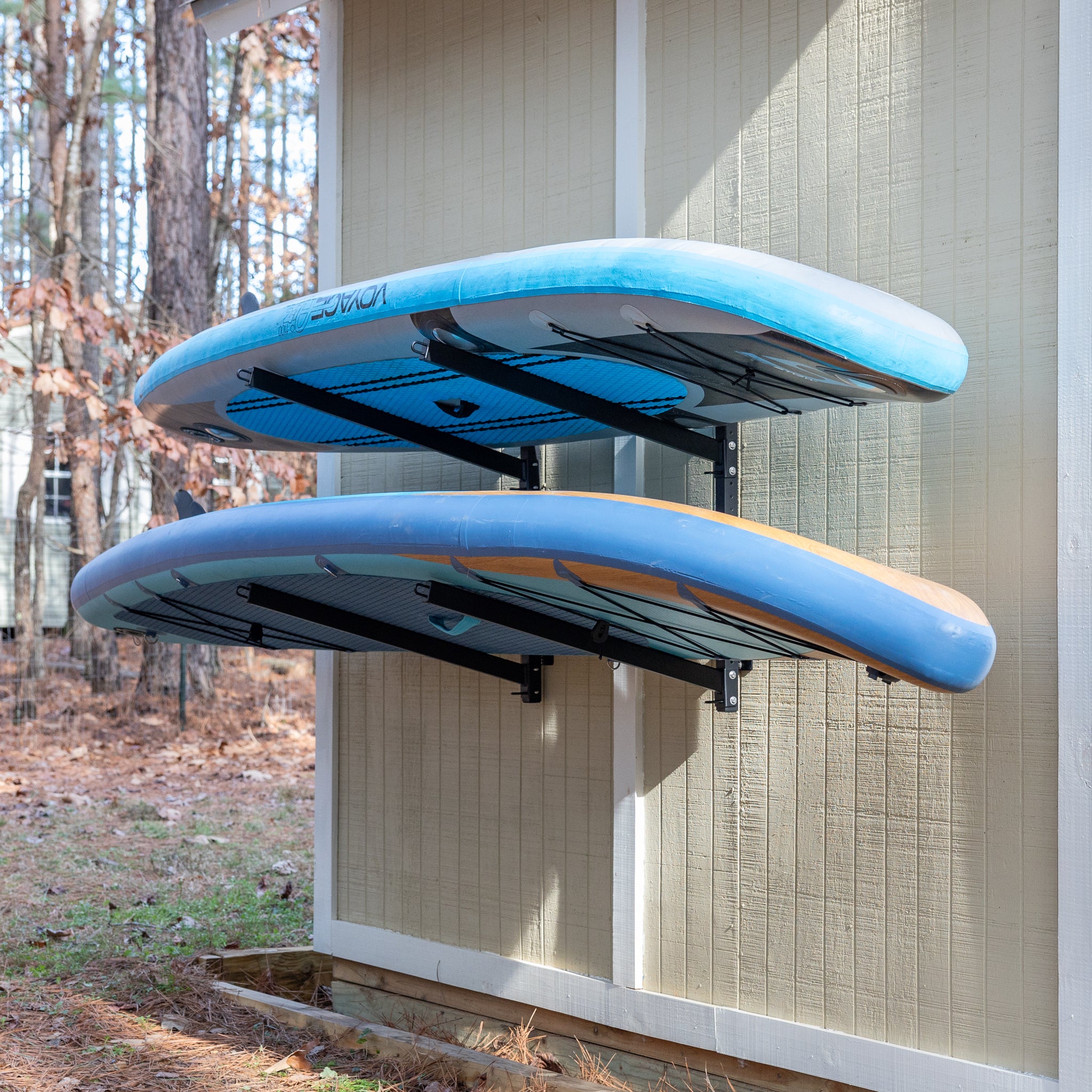 Outdoor SUP Storage Rack | Wall Mount | Holds up to 2 Paddleboards ...
