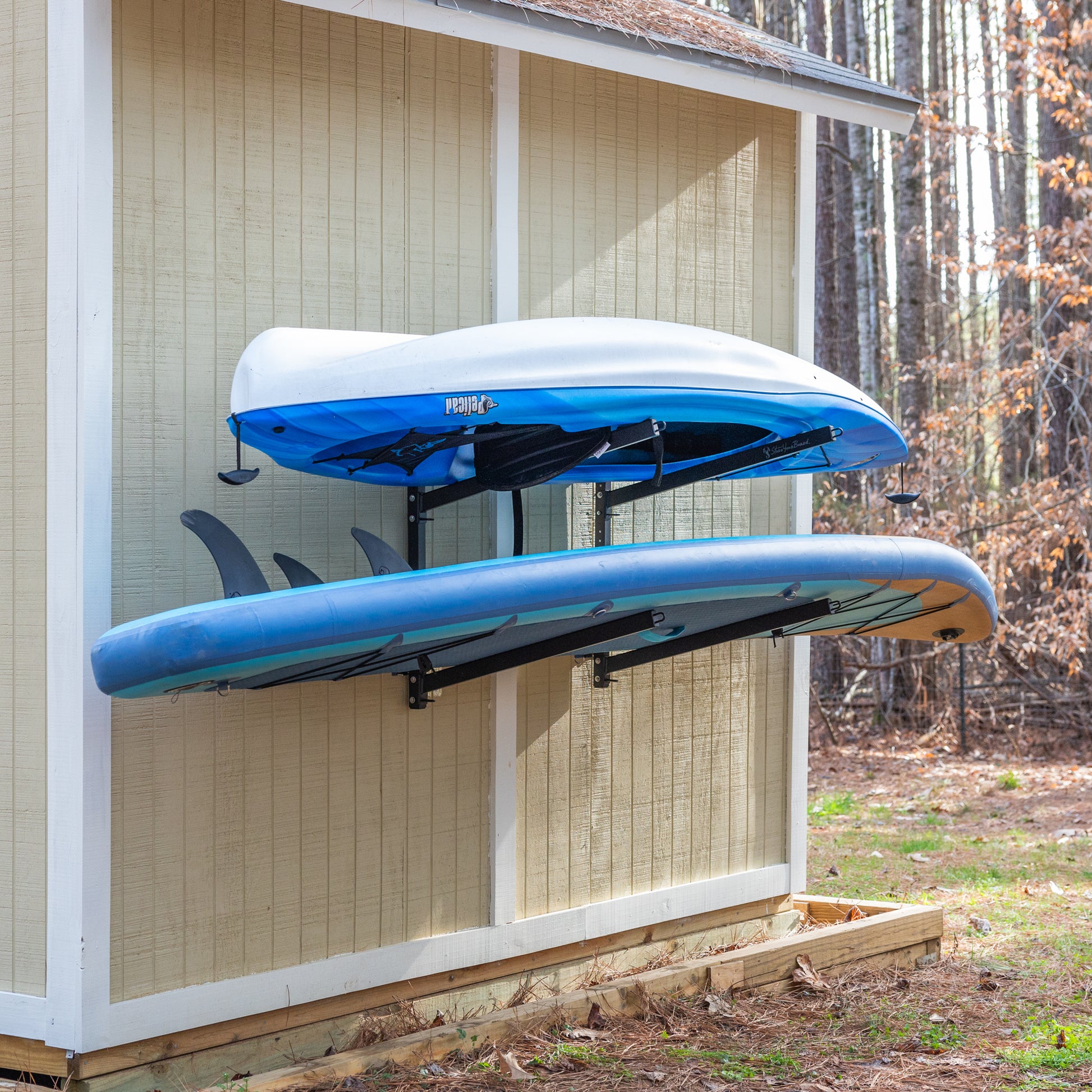 kayak and paddleboard storage rack