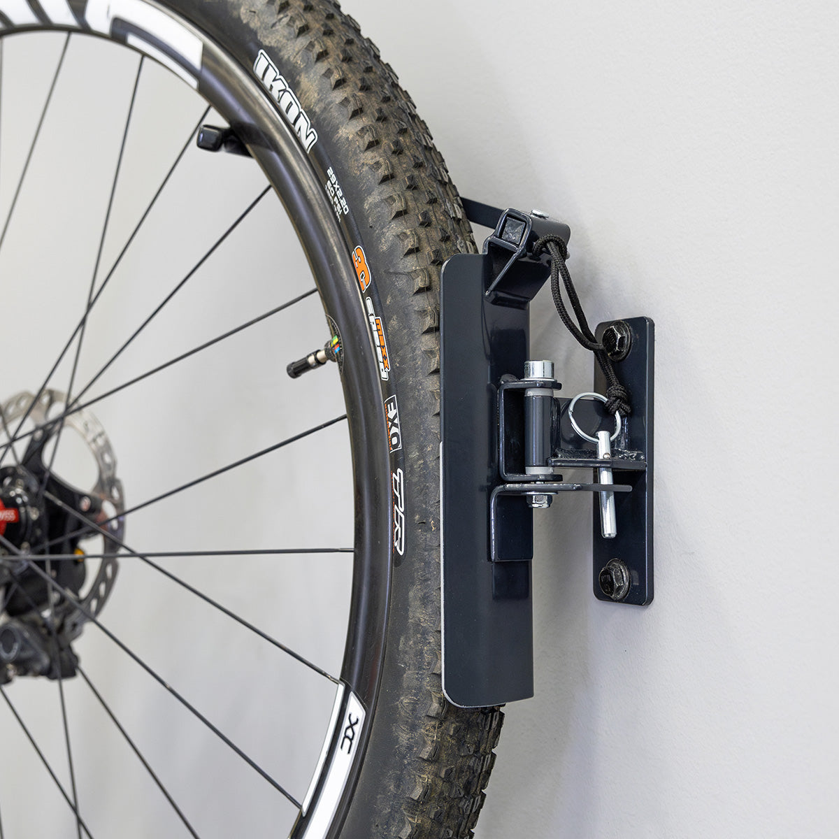 bicycle wall mount for garage organizing