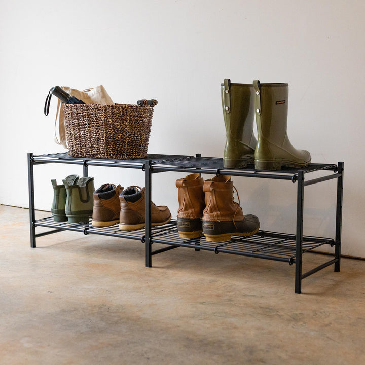 wire shoe rack for garage