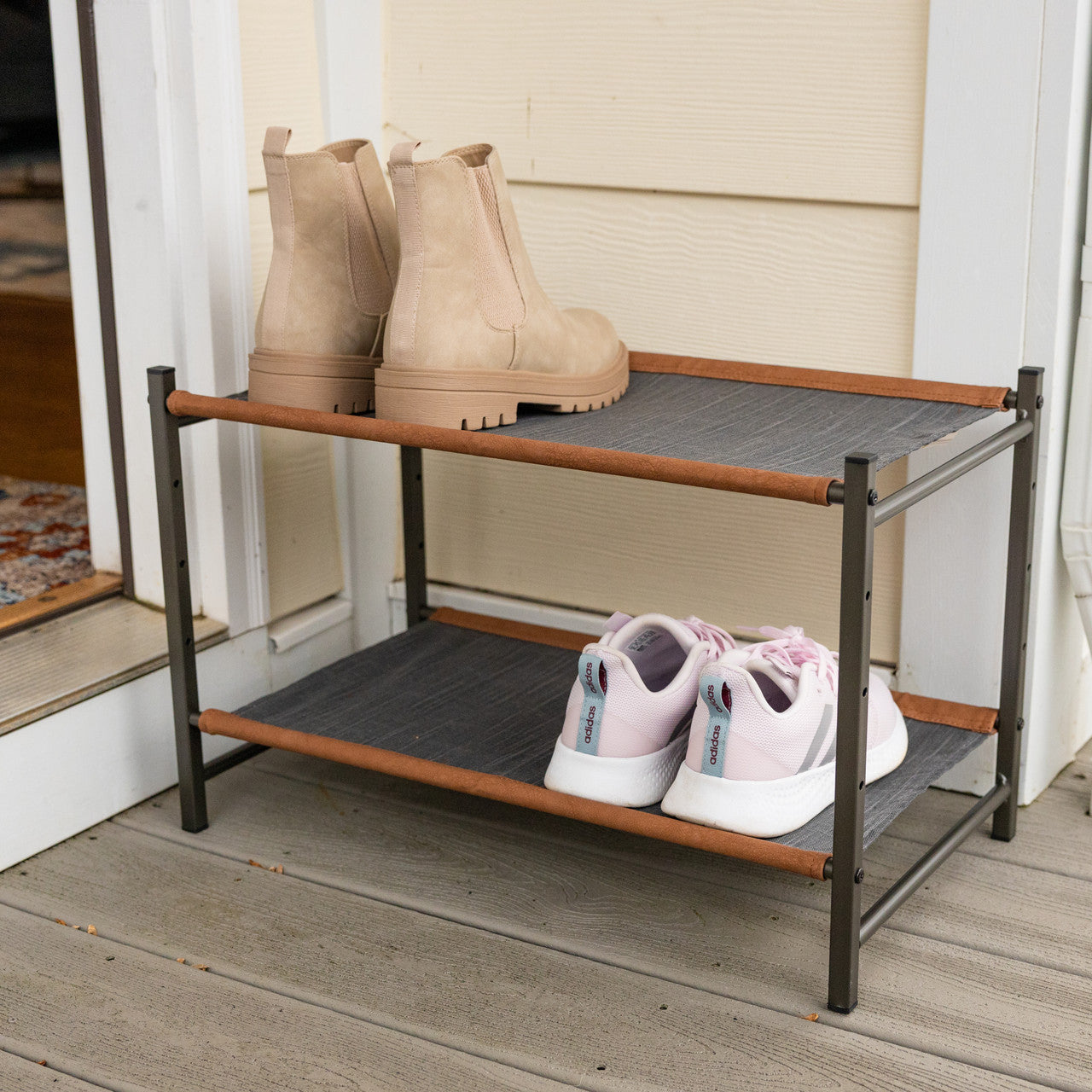 Teal Triangle Aspen Modular Shoe Rack | Single – StoreYourBoard