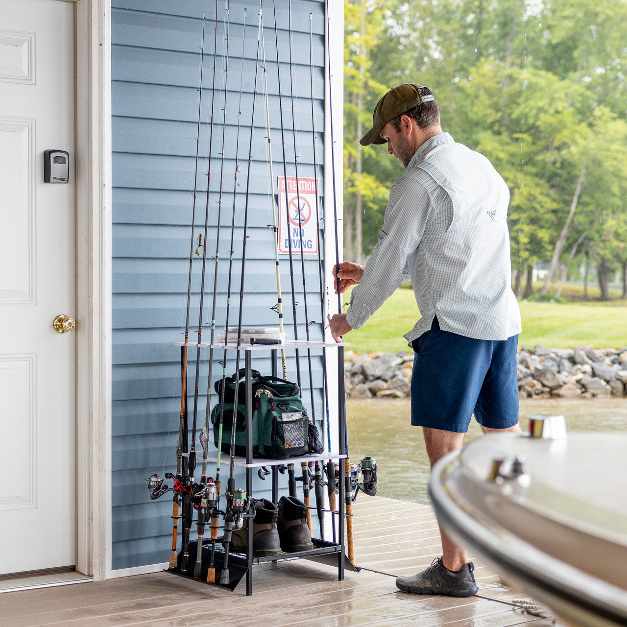 fishing rod stand