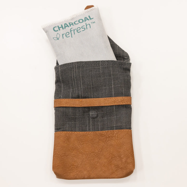reusable bamboo charcoal pouch 