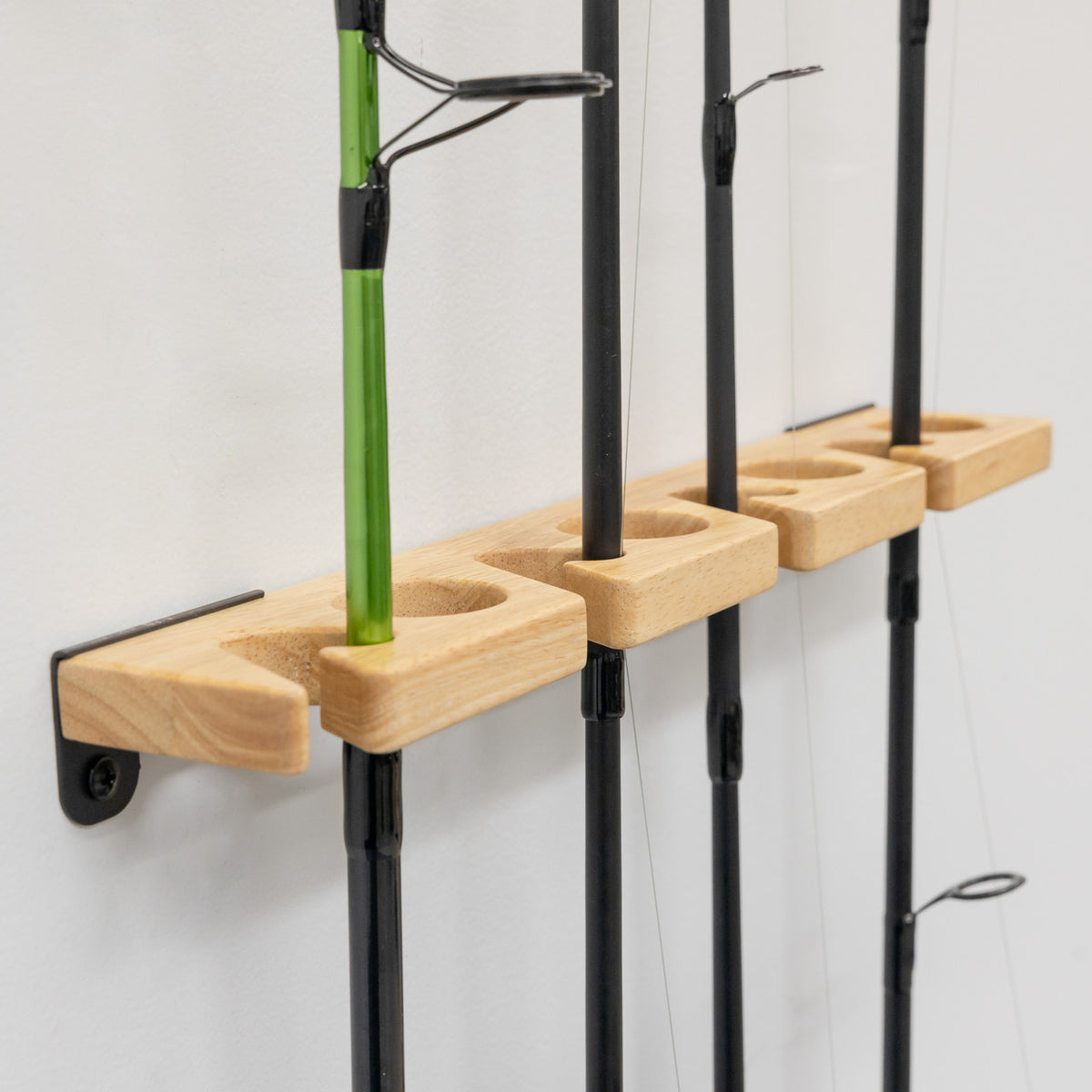 Pole Storage Rack System Wall Mounted Fishing Pole Rack: Space-Saving Storage Solution ...