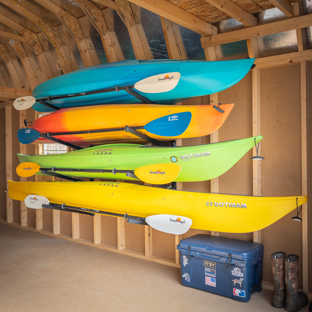 indoor kayak storage rack