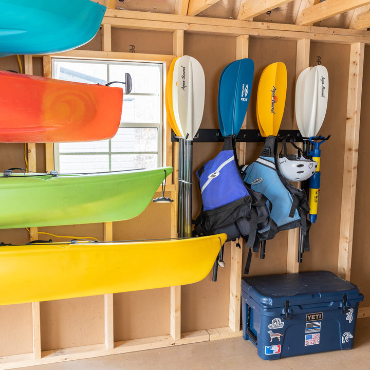 kayak paddle rack