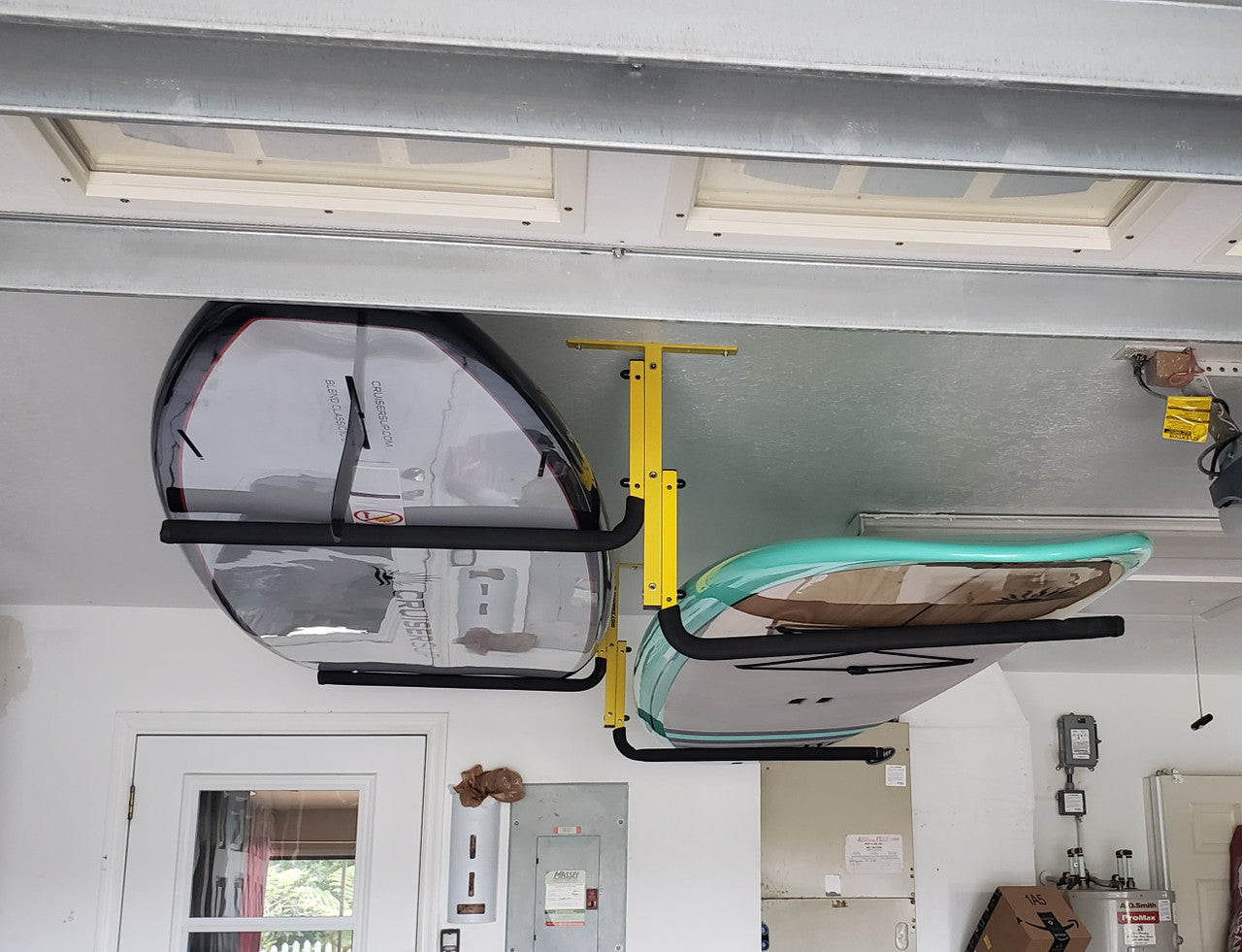 Surfboard discount ceiling storage