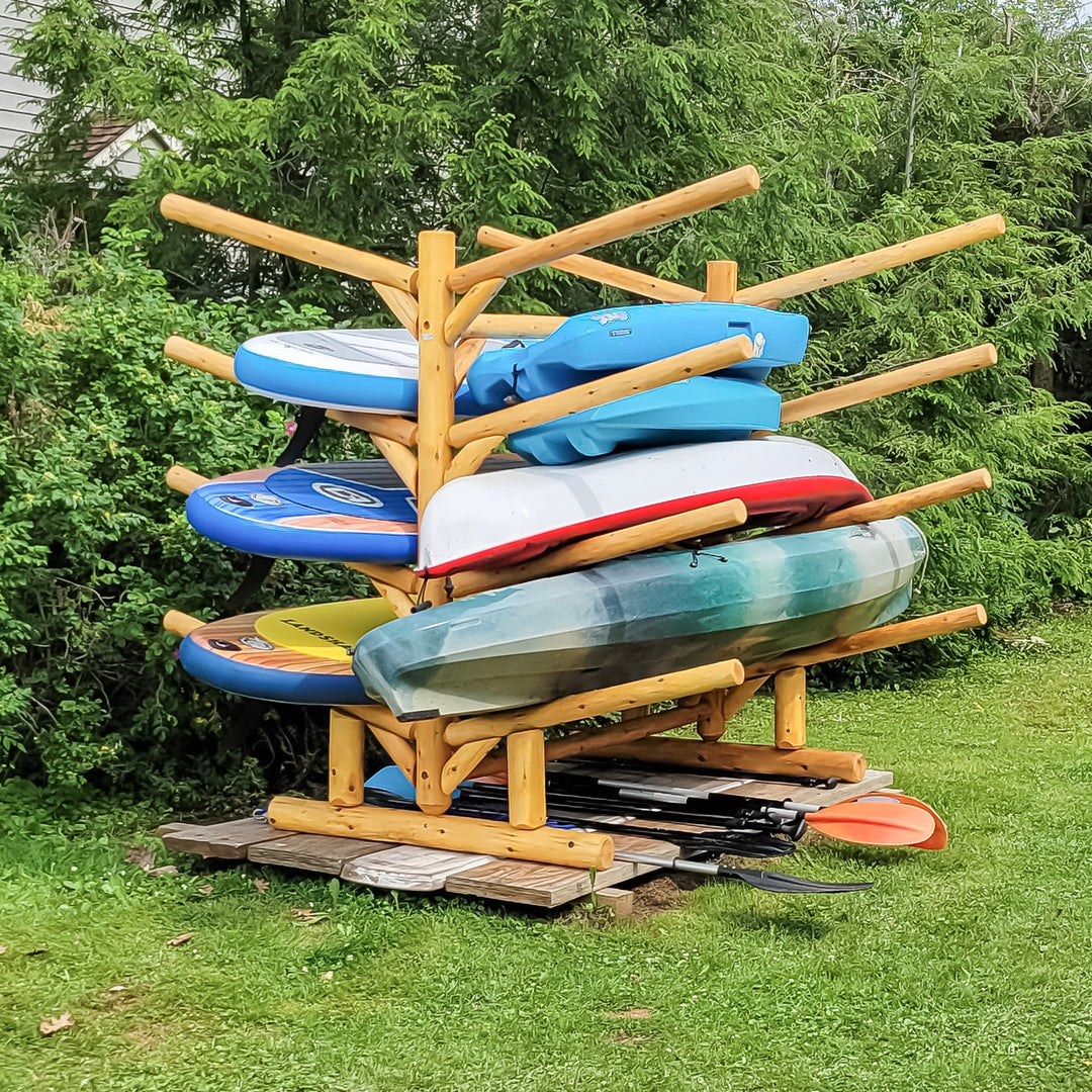 outdoor kayak storage