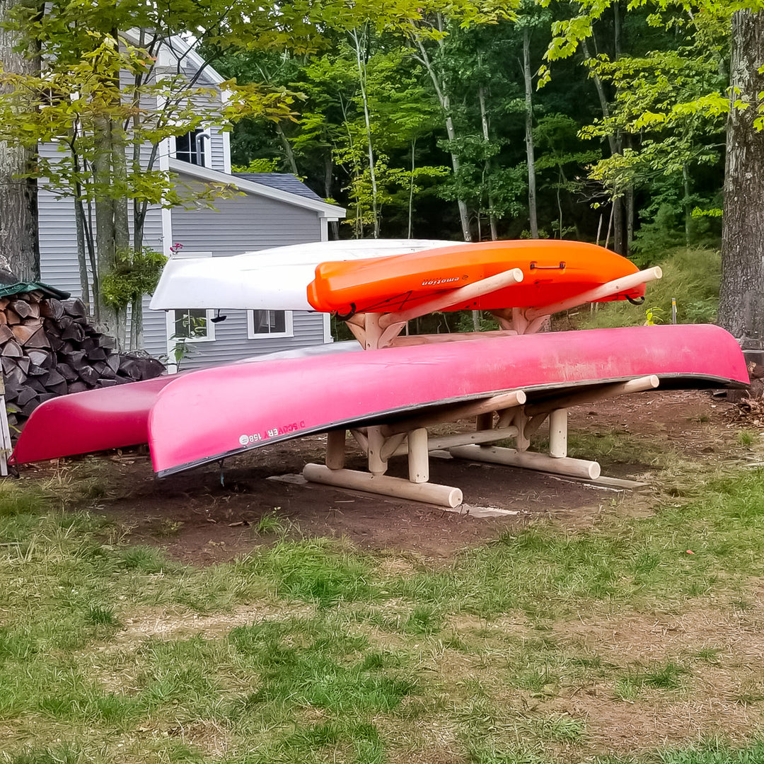 outdoor canoe storage